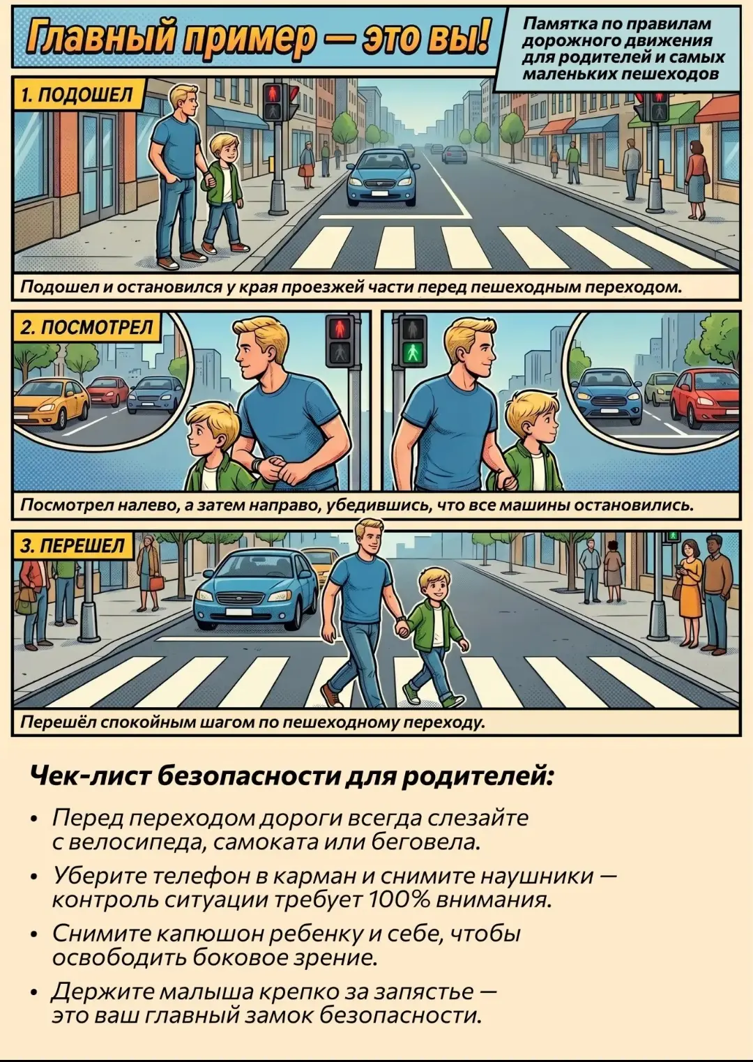Безопасность дорожного движения с участием малышей!