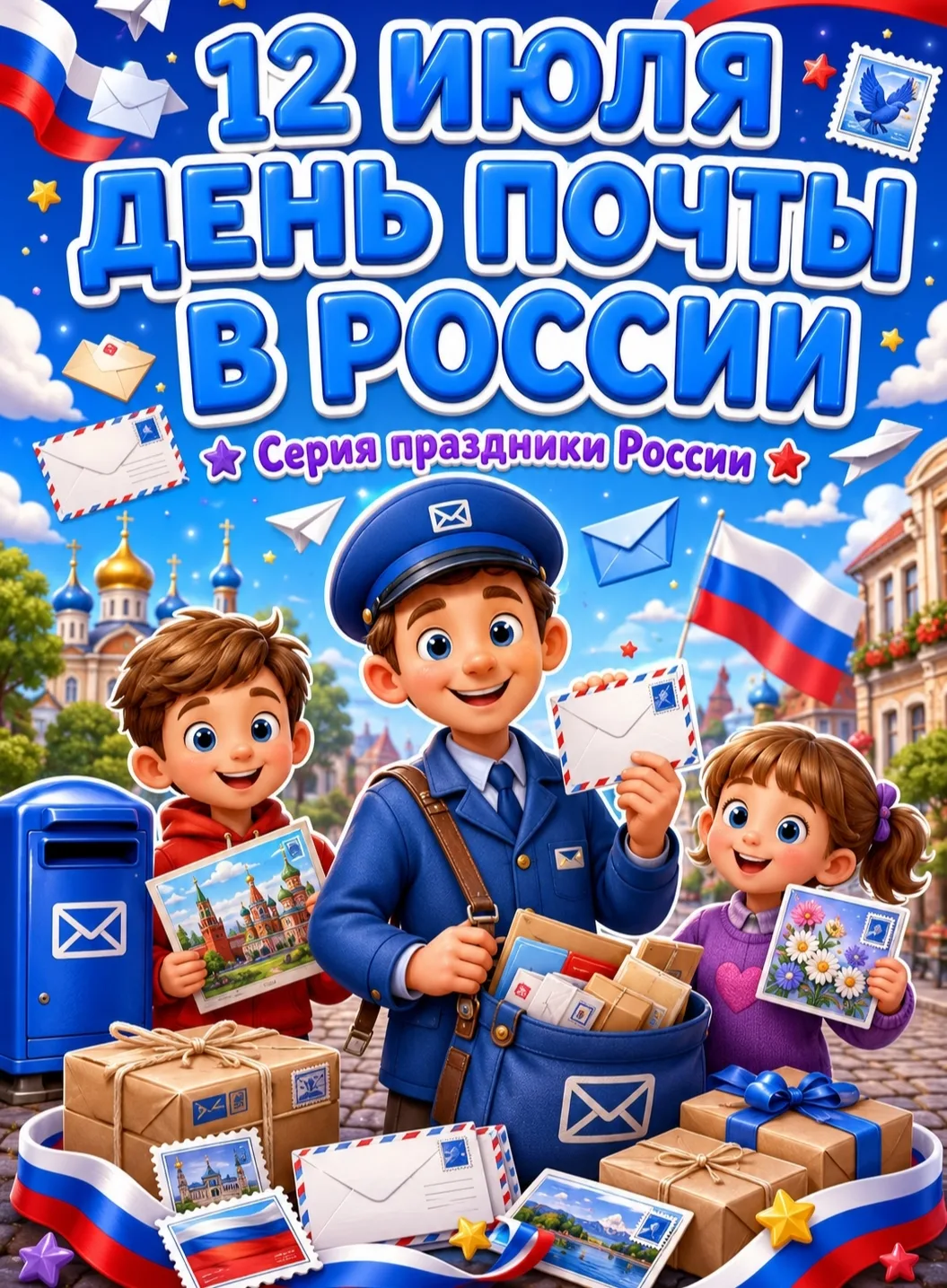 🇷🇺 «12 ИЮЛЯ — ДЕНЬ ПОЧТЫ В РОССИИ» 📬
Почта — это важная часть жизни людей. Благодаря работникам п