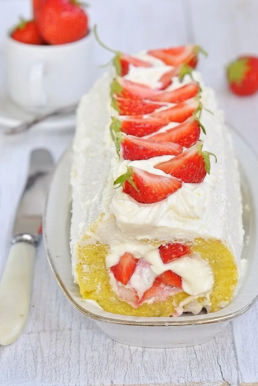 🍓 Твoрoжный рyлeт Куpшену