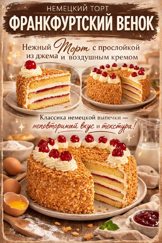 ЭТОТ ТОРТ СМОТРИТСЯ ТАК, БУДТО ЕГО ПРИВЕЗЛИ ИЗ ДОРОГОЙ КОНДИТЕРСКОЙ, НО МЫ ПРИГОТОВИМ ЕГО СВОИМИ РУК