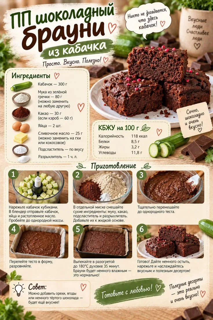 ПП - БРАУНИ ШОКОЛАДНЫЙ 🍫🍫🍫