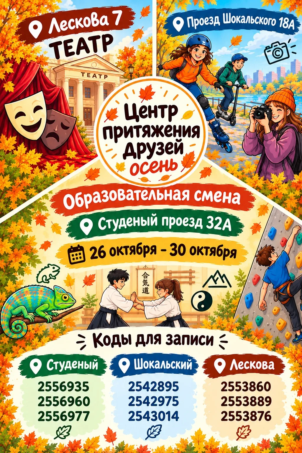 🍁Каникулы, которые не хочется проводить дома!