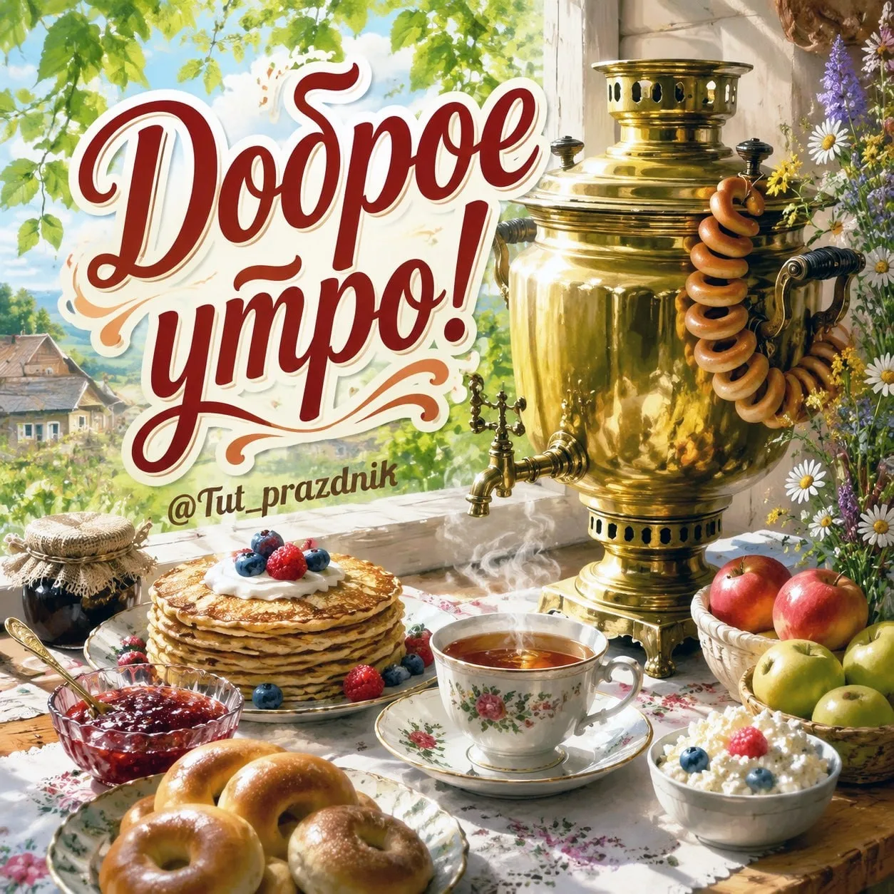 ☀️🌸 Доброе утро! 🌸☀️

Пусть это утро начнётся с улыбки, хороших мыслей и прекрасного настроения! �