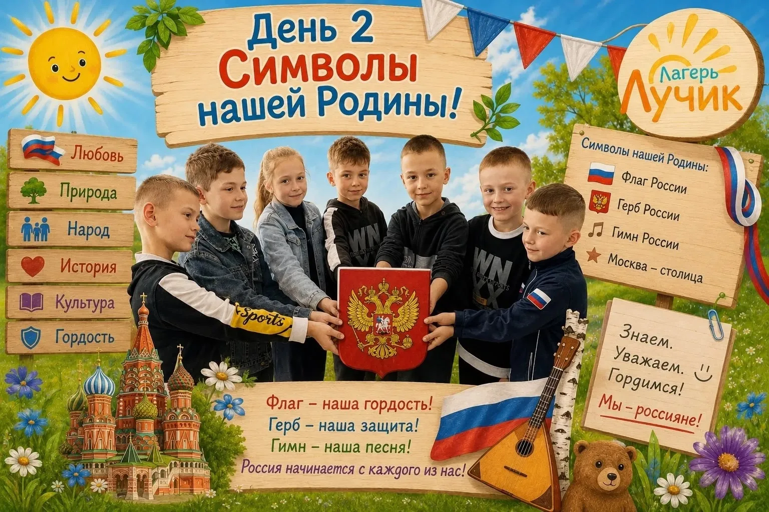 🌞✨ День в пришкольном лагере «Лучик» ✨🌞