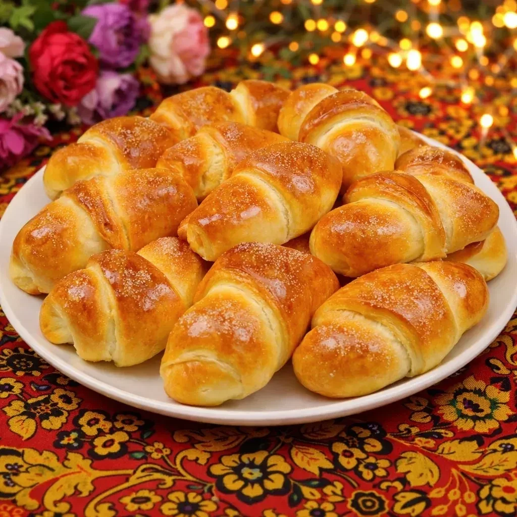 ПУХОВЫЕ РОГАЛИКИ С ЯБЛОКАМИ  ИНГРЕДИЕНТЫ: ТЕСТО: ✅ Мука — 450 г ✅ Вода — 50 мл ✅ Молоко — 50 мл ✅ Со