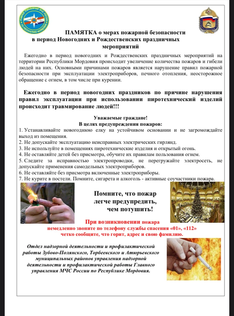 Ежегодно в период новогодних и рождественских праздников на территории Республики Мордо...