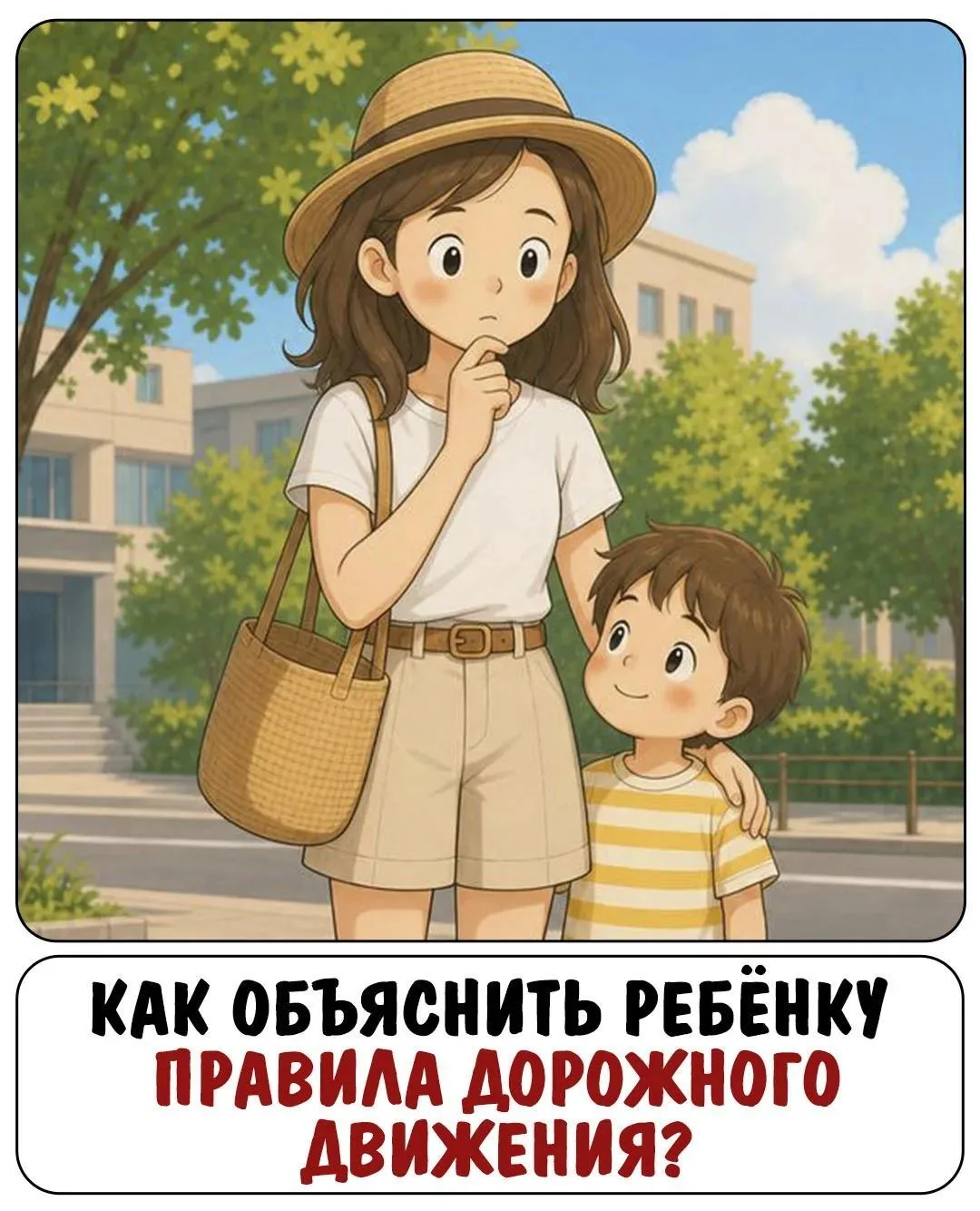 🚦 Безопасность на дороге — одна из важнейших тем, которую нужно обсуждать с ребёнком с самого ранне