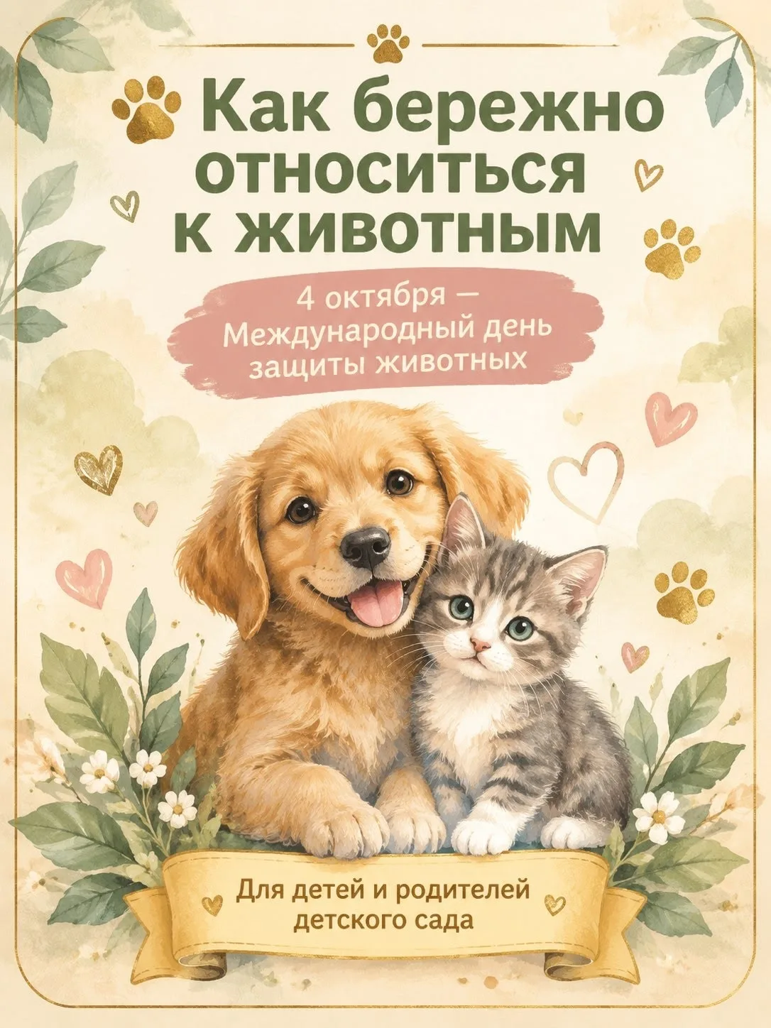 🐾 Как бережно относиться к животным? 🐾