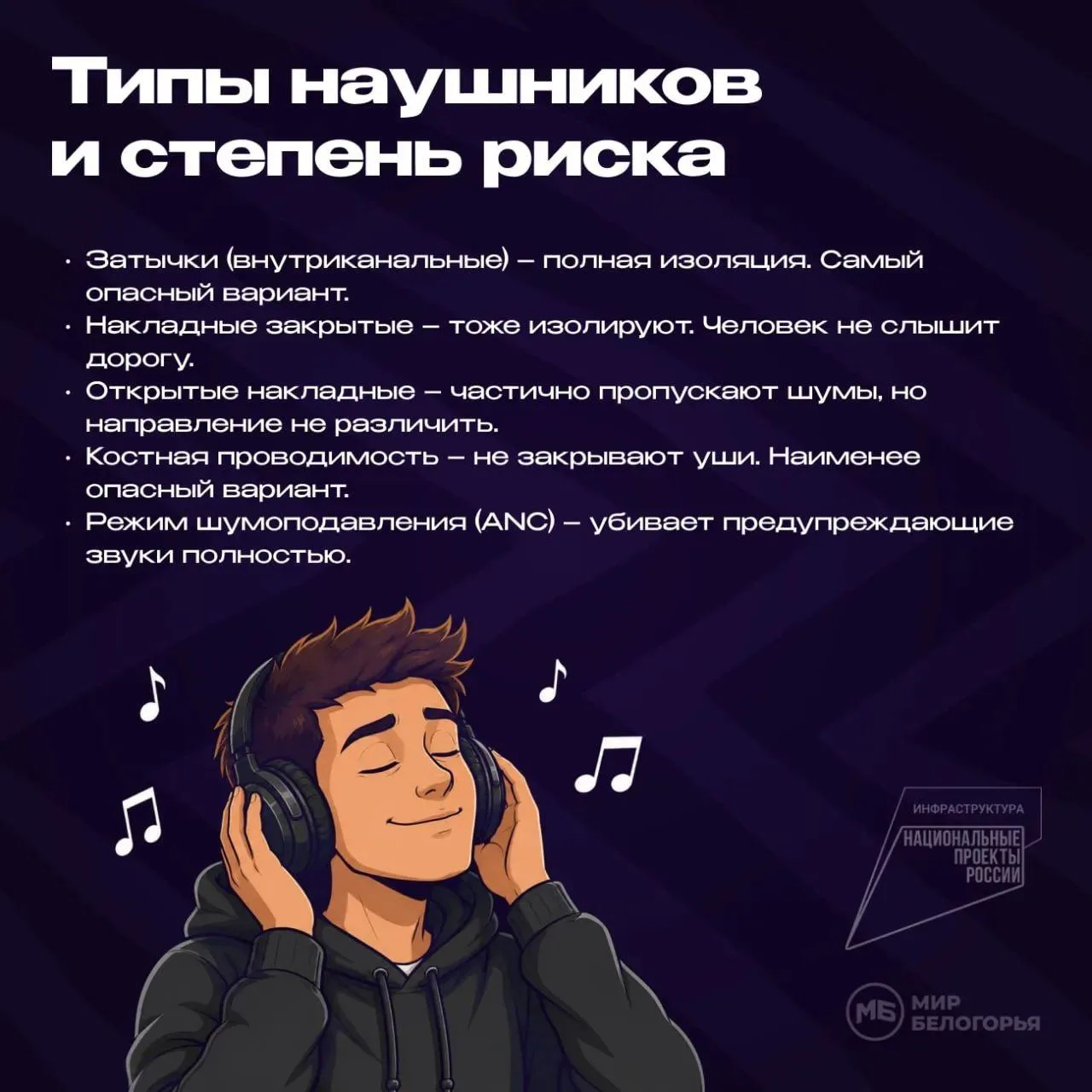 ПРАВИЛА ДОРОЖНОГО ДВИЖЕНИЯ ДЛЯ ПЕШЕХОДОВ В НАУШНИКАХ
