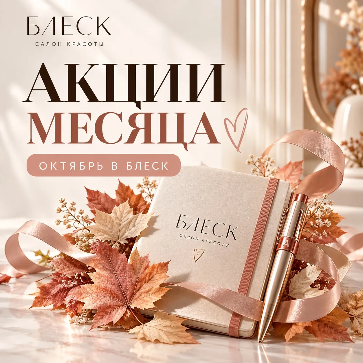 🍂 ОКТЯБРЬ В БЛЕСК будет особенно приятным 🤍