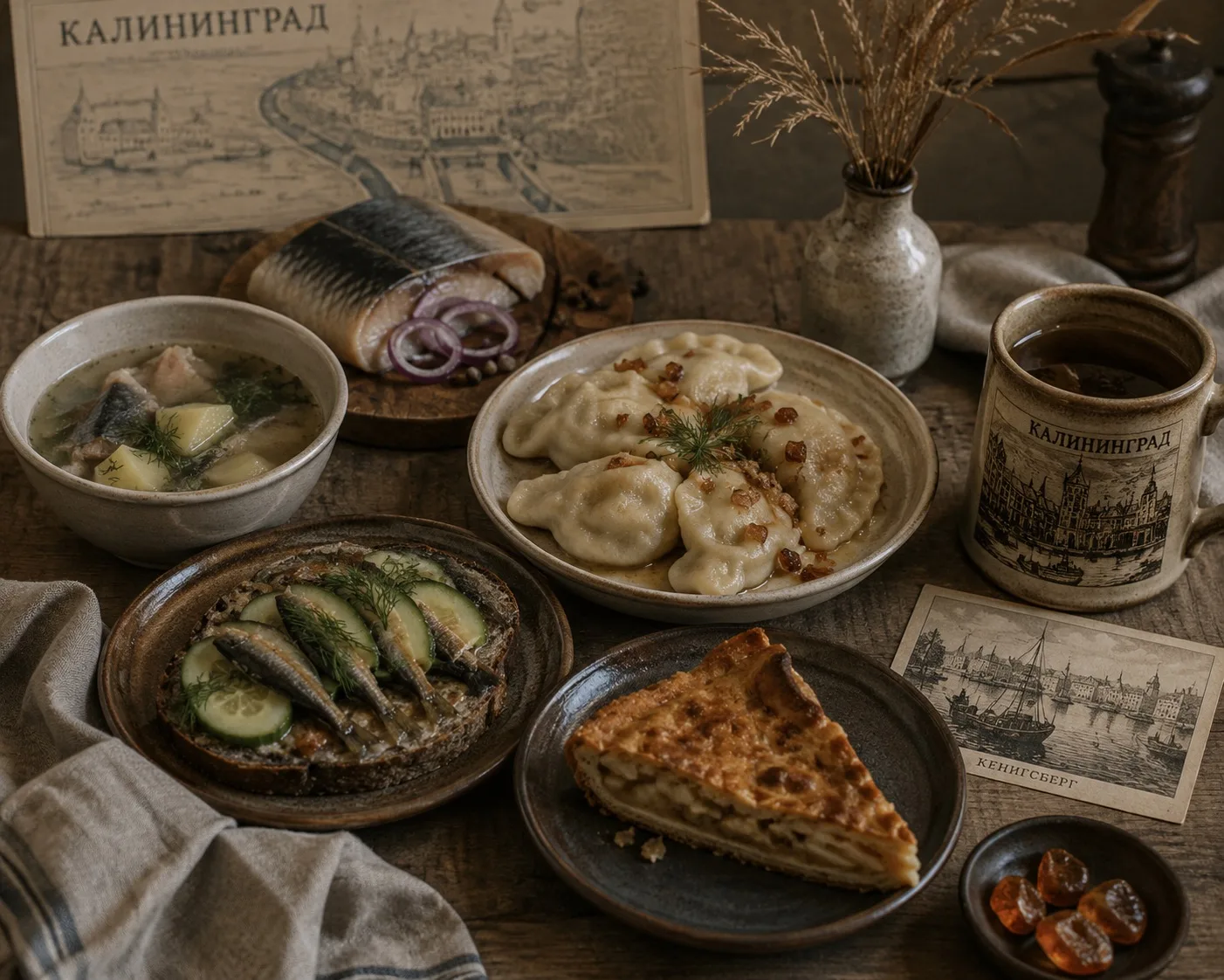 🤤 Кухня Калининграда сформировалась под влиянием прусских, немецких, русских, польских...
