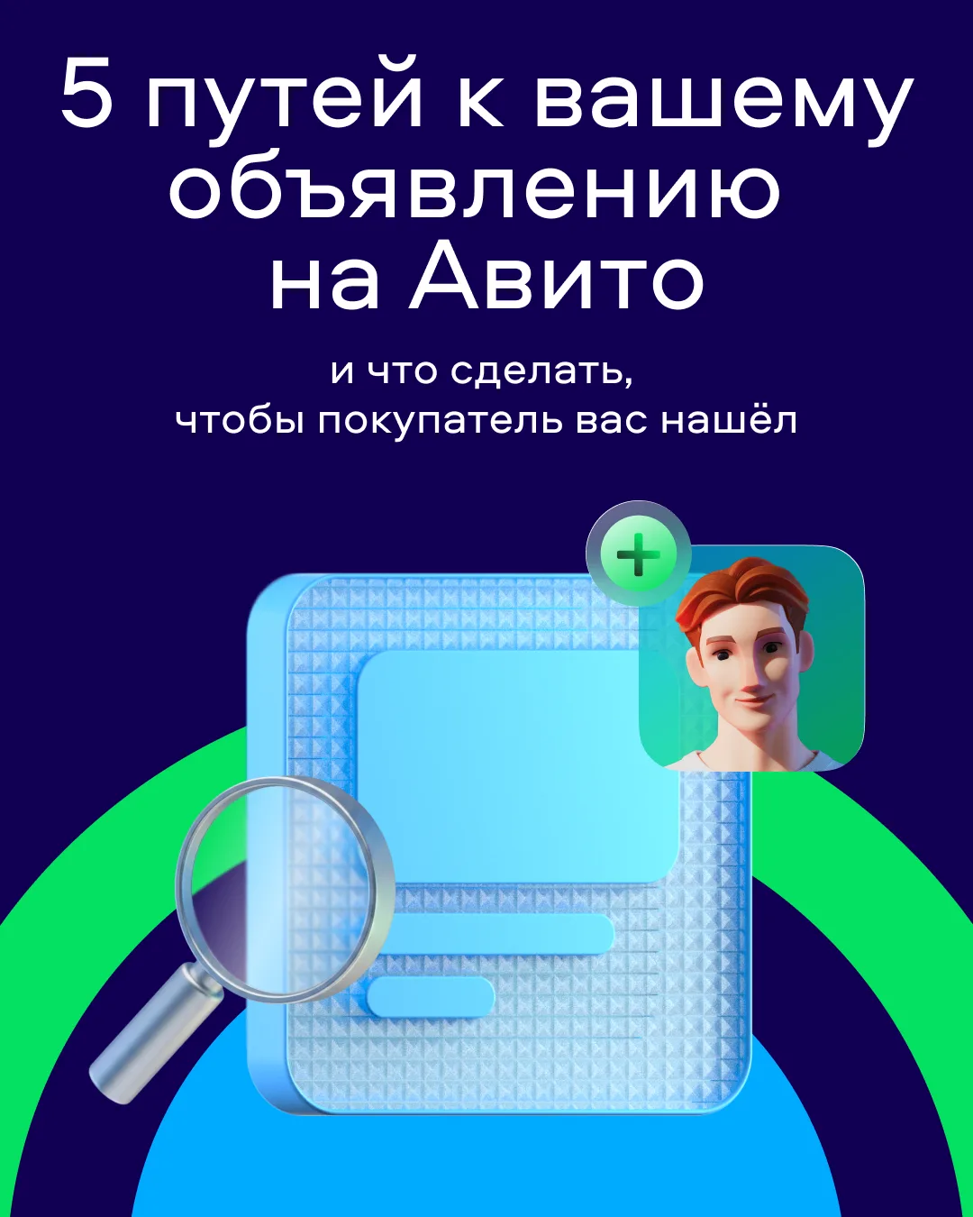Как покупатель может найти ваше объявление 

Спойлер: не только через поиск

Есть как минимум 5 сцен