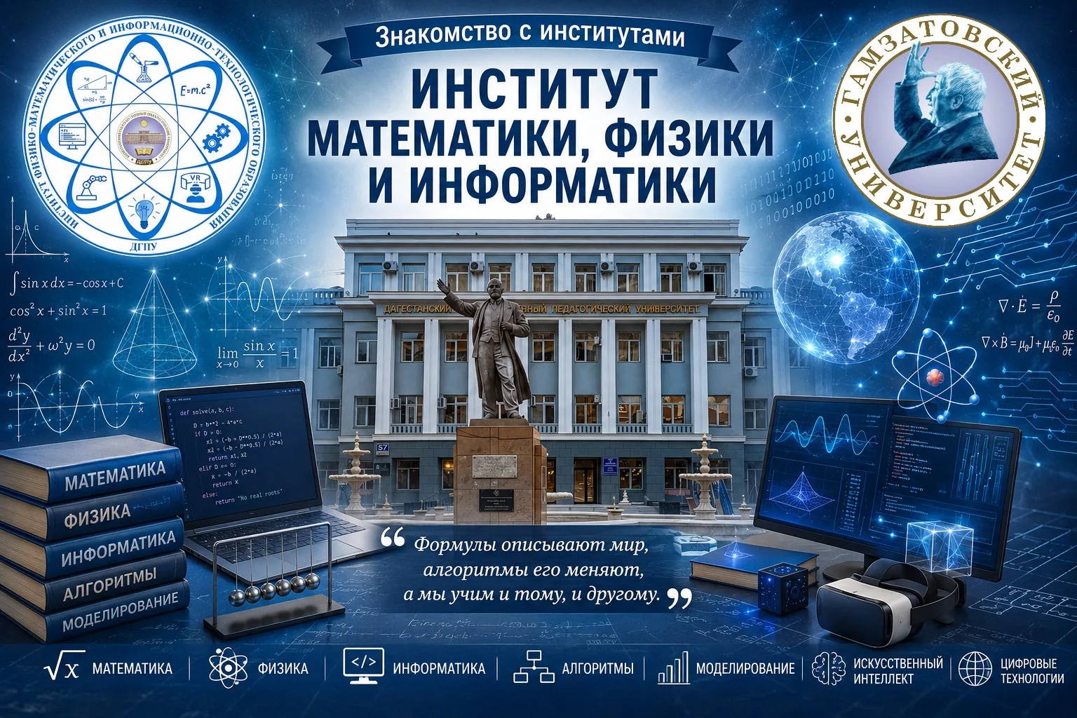 ⏳ Продолжаем нашу рубрику знакомства с факультетами (и институтами!). 

Сегодня — о тех, кто мыслит 