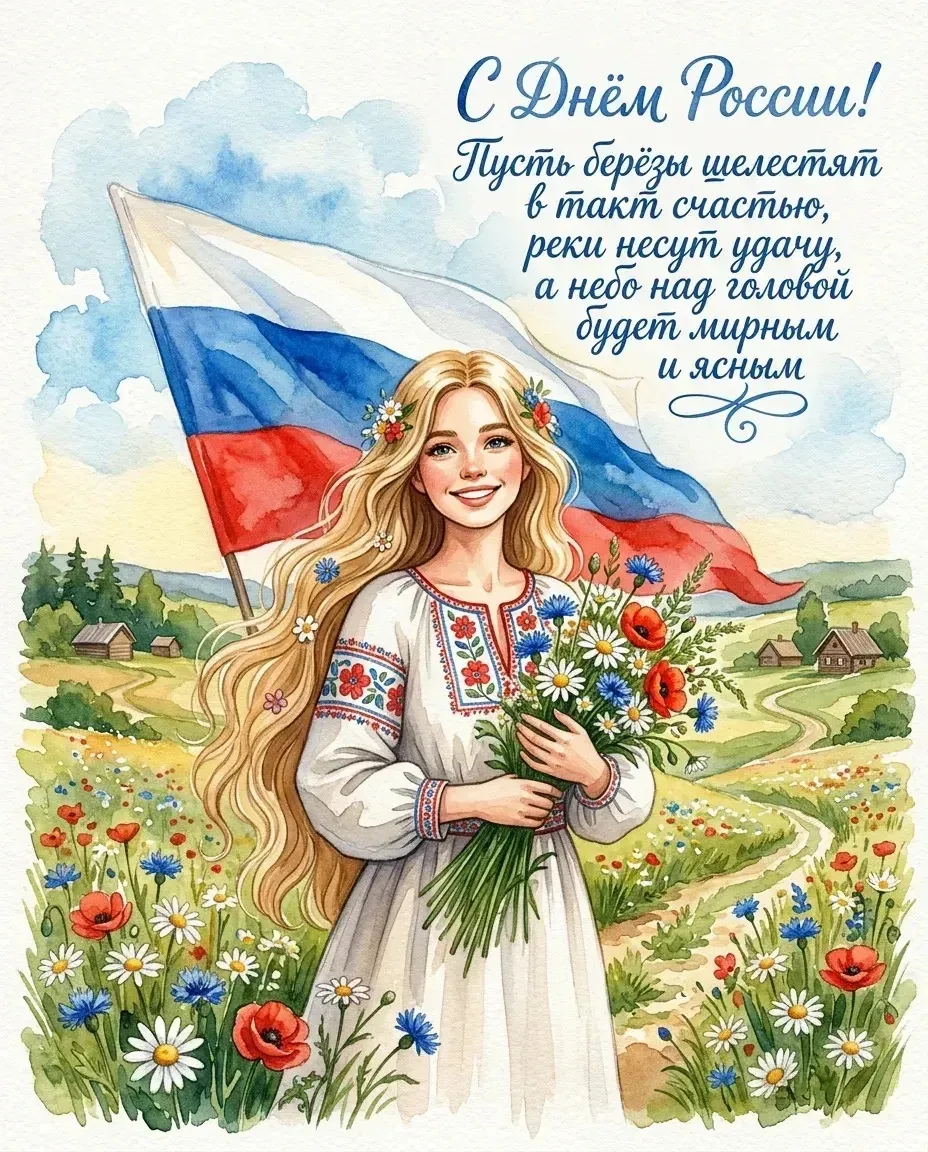 🇷🇺 С Днём России! 
 
Вместе мы — сила, вместе мы строим будущее! Пусть наша страна развивается, кр