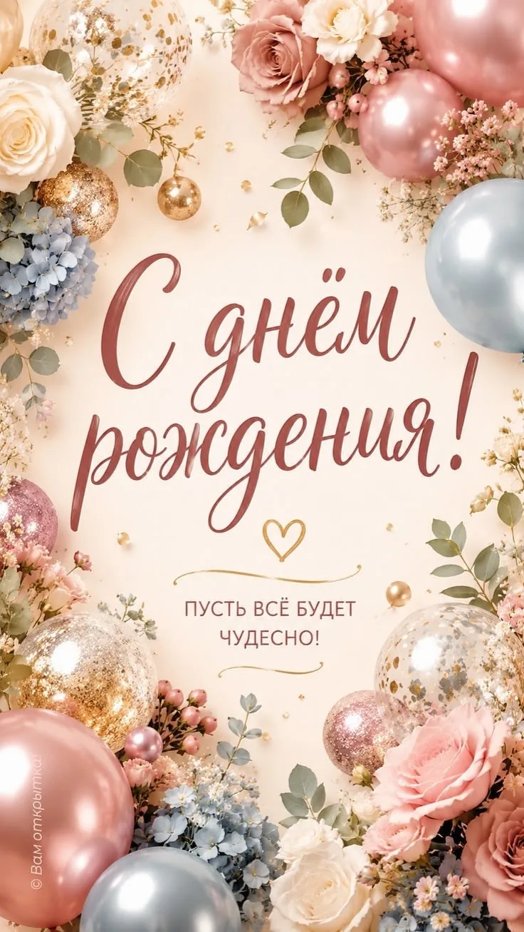 🥰 Оставляйте реакции, если понравилась открытка и делитесь с близкими ❤️