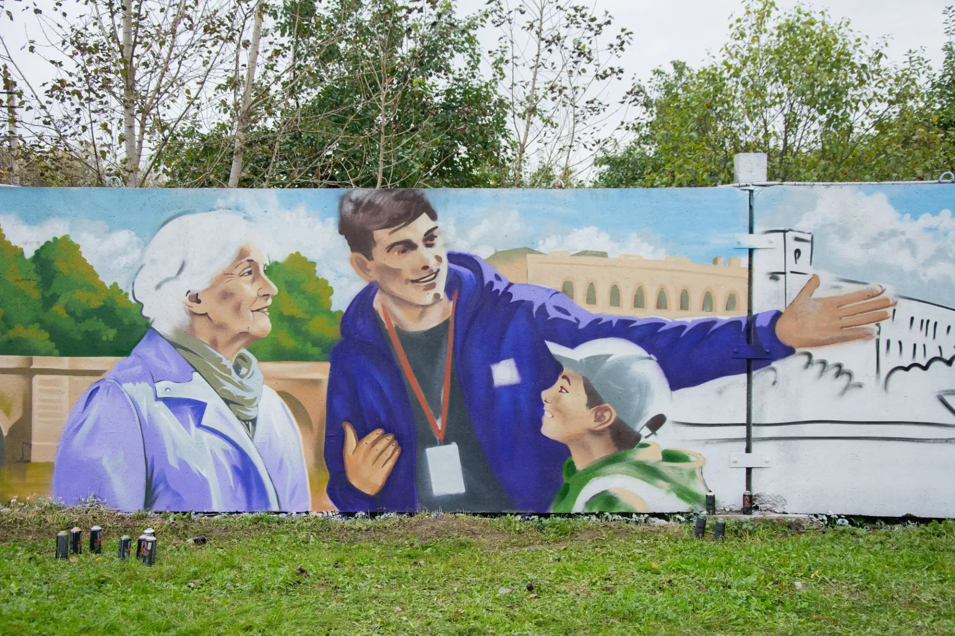 Сейчас у нас в Доме идёт создание красочного мурала 🎨