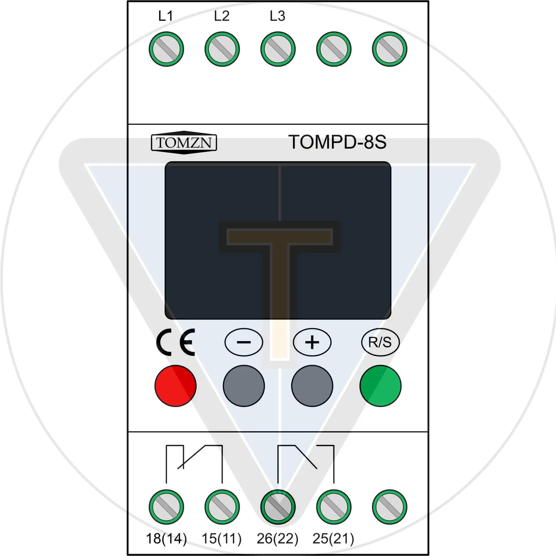 Реле контроля напряжения трехфазное TOMPD-8S Tomzn.***