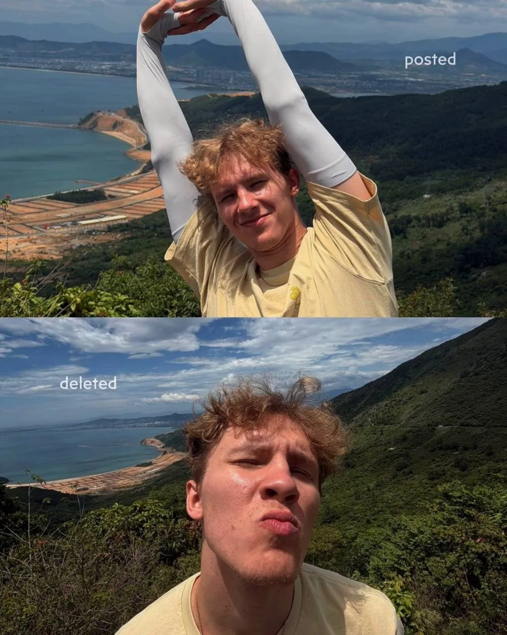 Социальные сети vs. реальность 🤌

Отпускной привет от Тимофея и Саши 🏖️