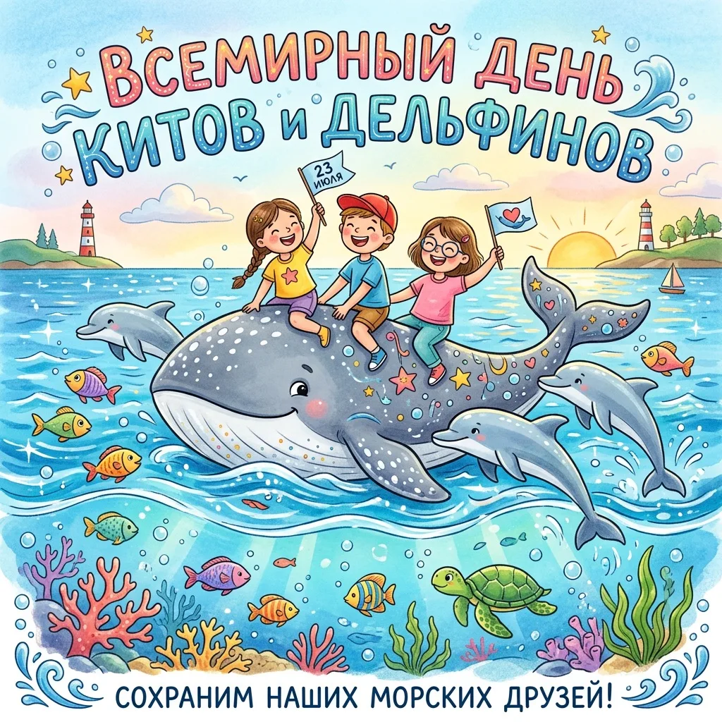 🎉 Всемирный день китов и дельфинов! 🎉

Сегодня в старшей группе был по-настоящему волшебный день —