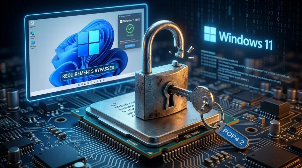 🪟 Обход требований CPU для установки Windows 11 26H2: как работает POP4.2
