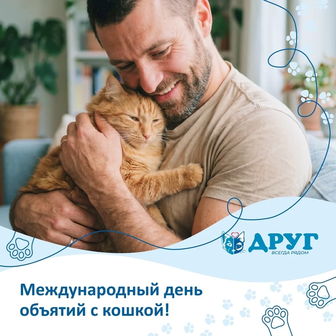 Знаете ли вы, что сегодня - международный день объятий со своим пушистиком ♥️