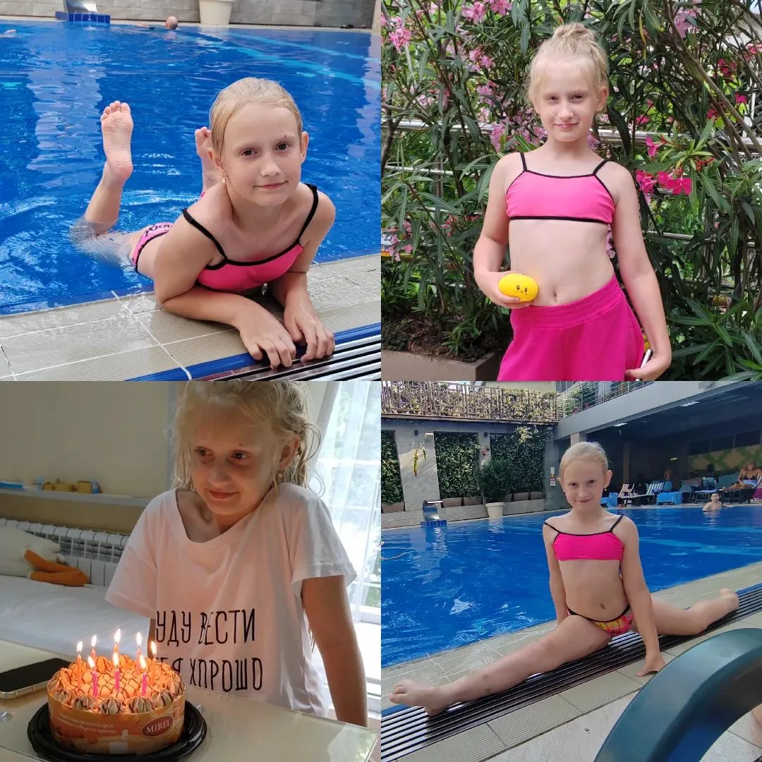 Алина Засимец, ученица 3 «Ж» класса, отметила своё 9-летие на море в Сочи. Для неё это был первый оп