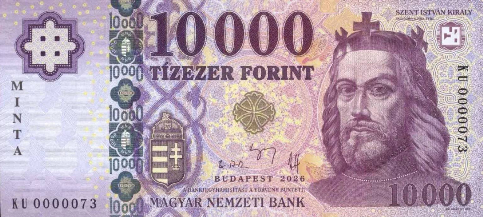 🇭🇺 Новая  банкнота 10 000 форинтов 2026 года