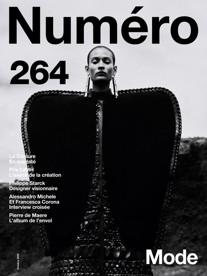 Довольно рафинированная coverstory-съемка октябрьского Numéro France.