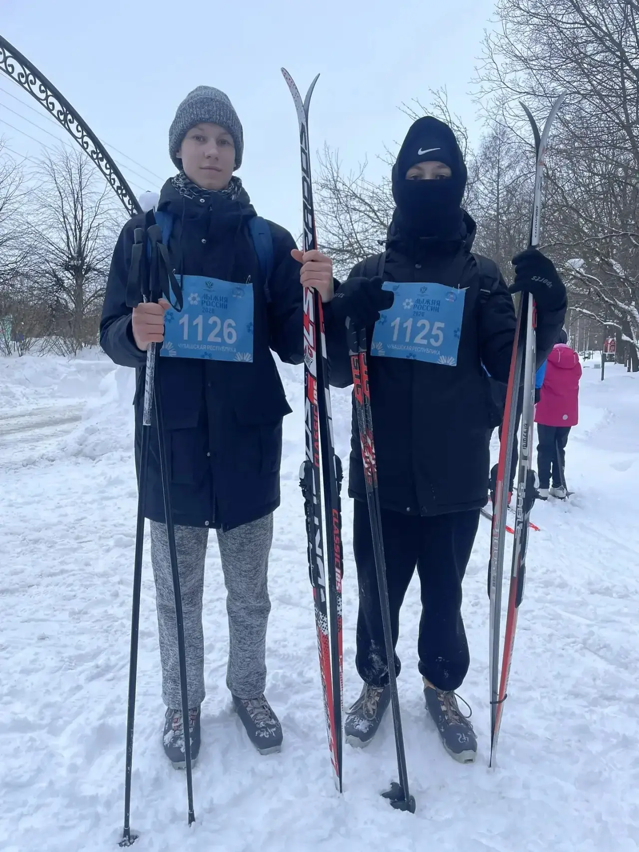 ЛЫЖНЯ РОССИИ 2026⛷️  Сегодня наши ученики 7,8,9 и 10 классов приняли участие в Лыжне России!   Снача