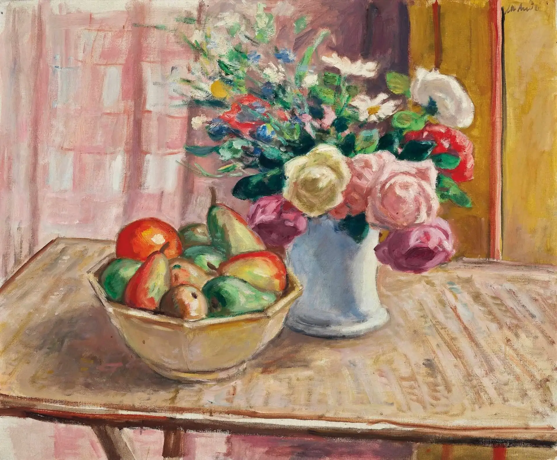 "Цветы в вазе и фрукты" (Fleurs dans un vase et fruits), 1931 г. 

Альбер Андре (Albert André, 1869-