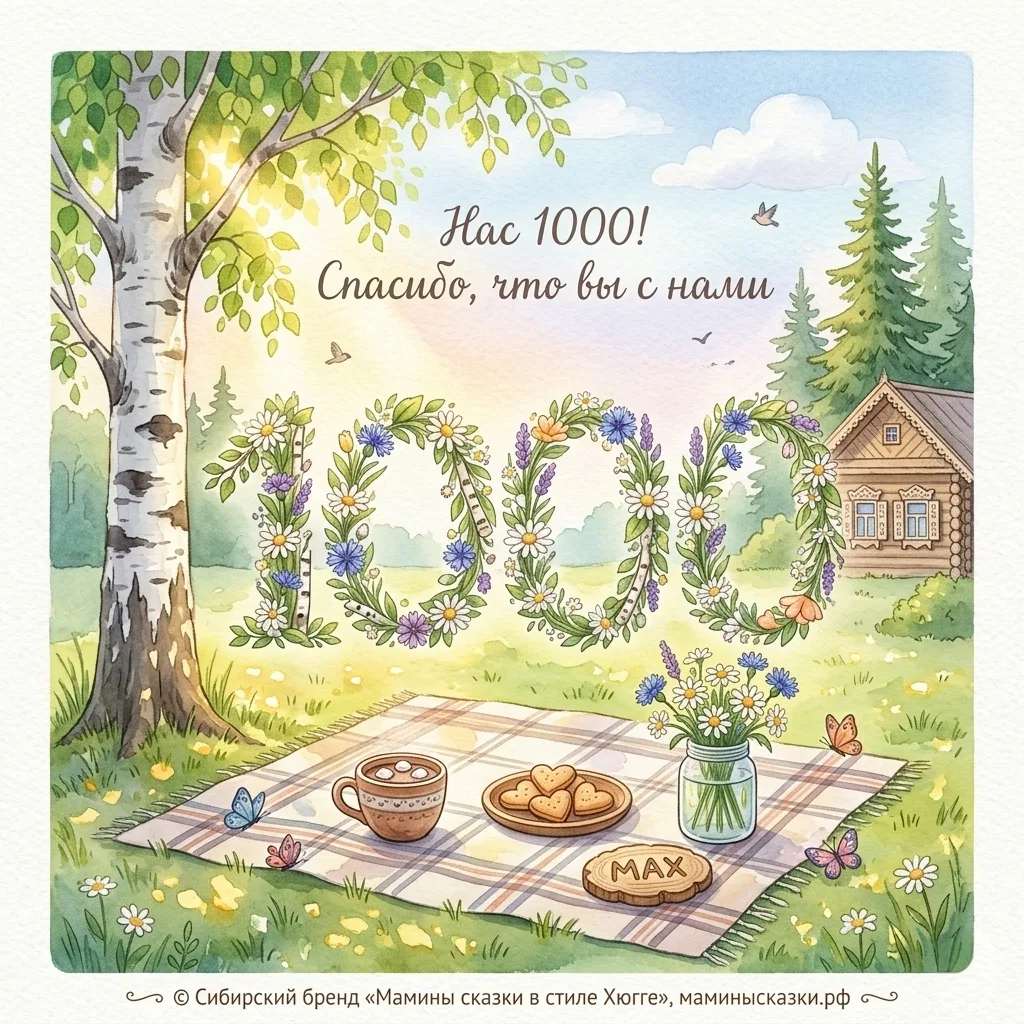 🌲 Нас 1000 в MAX! Спасибо, что вы с нами!