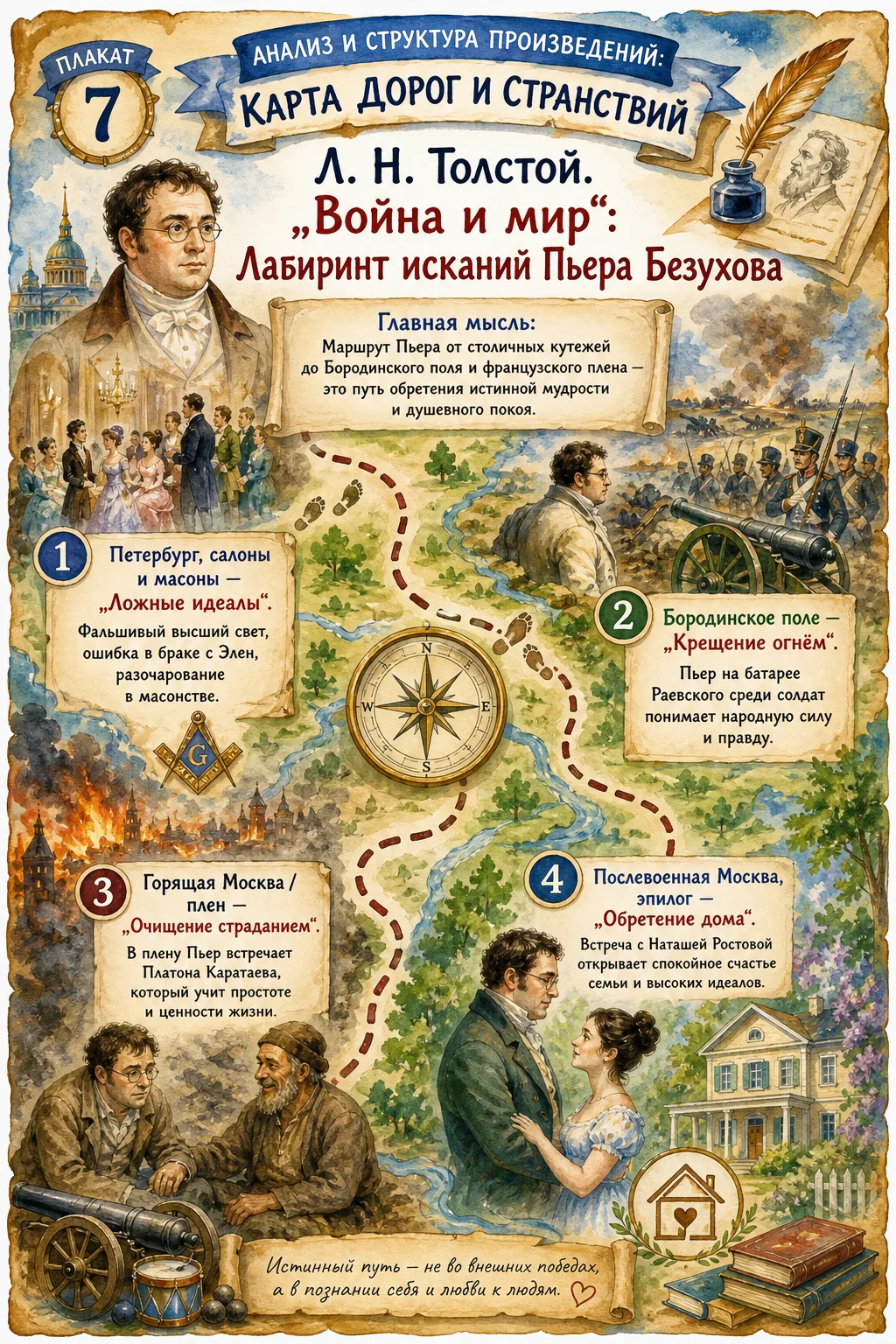 📚Анализ и структура произведений: Карта дорог и странствий! 📖 Часть 3