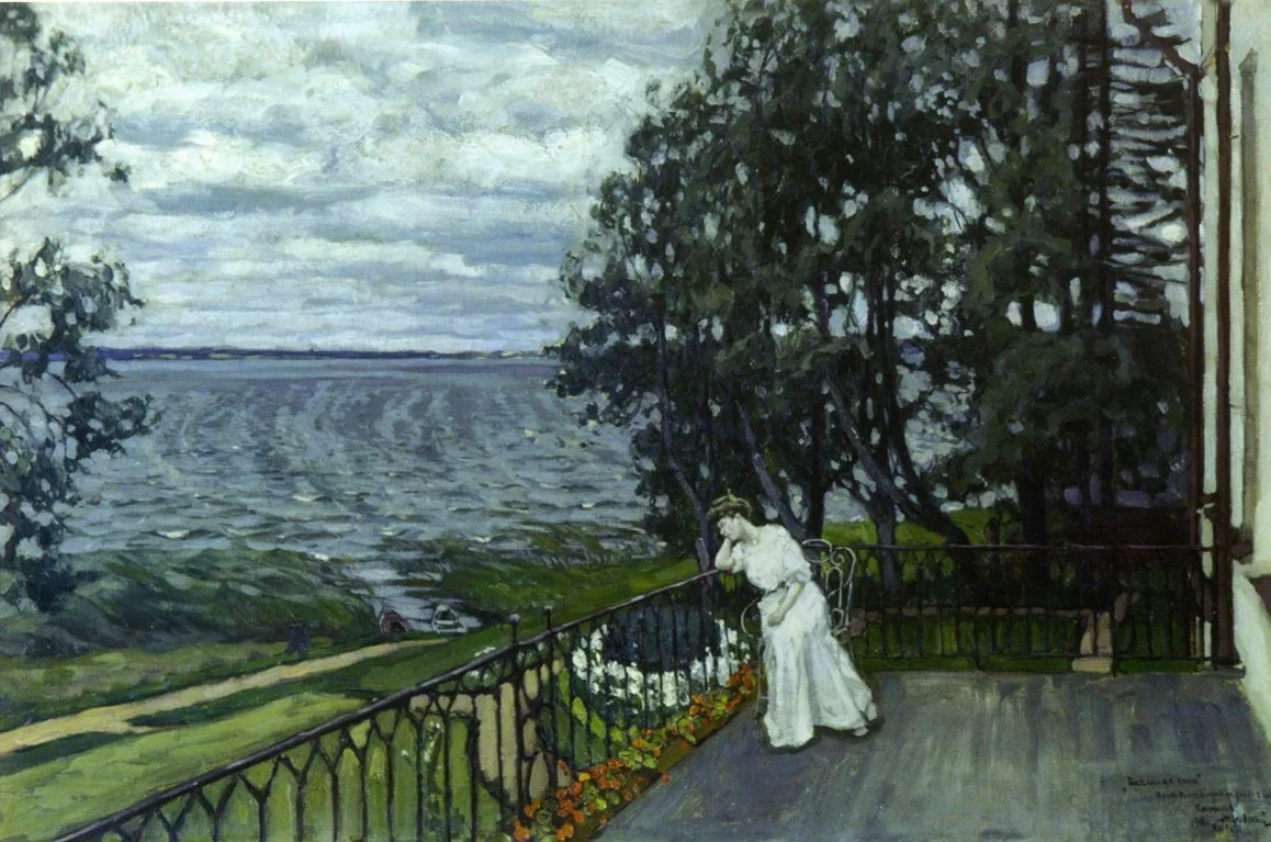 Станислав Жуковский. Печальные думы. 1908