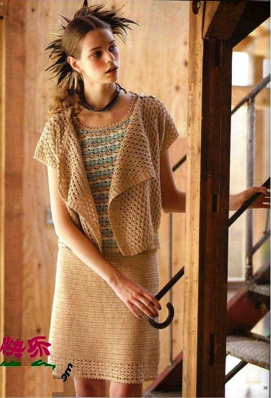 Костюм крючком из японского журнала ❤️.