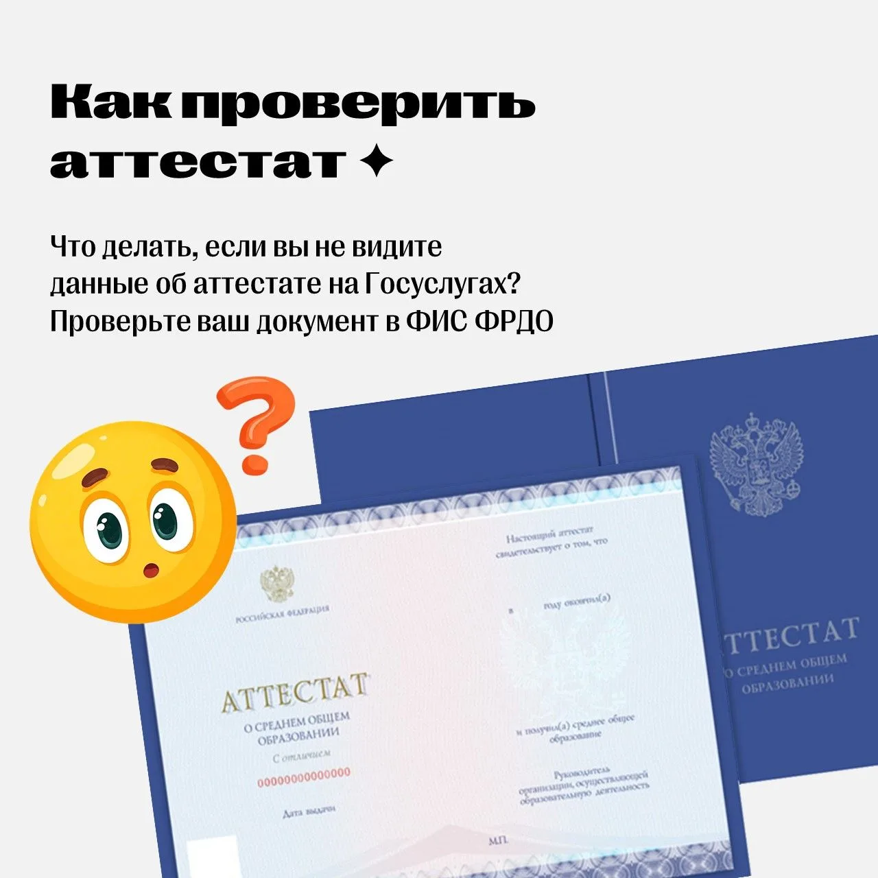 ✦ Как проверить аттестат