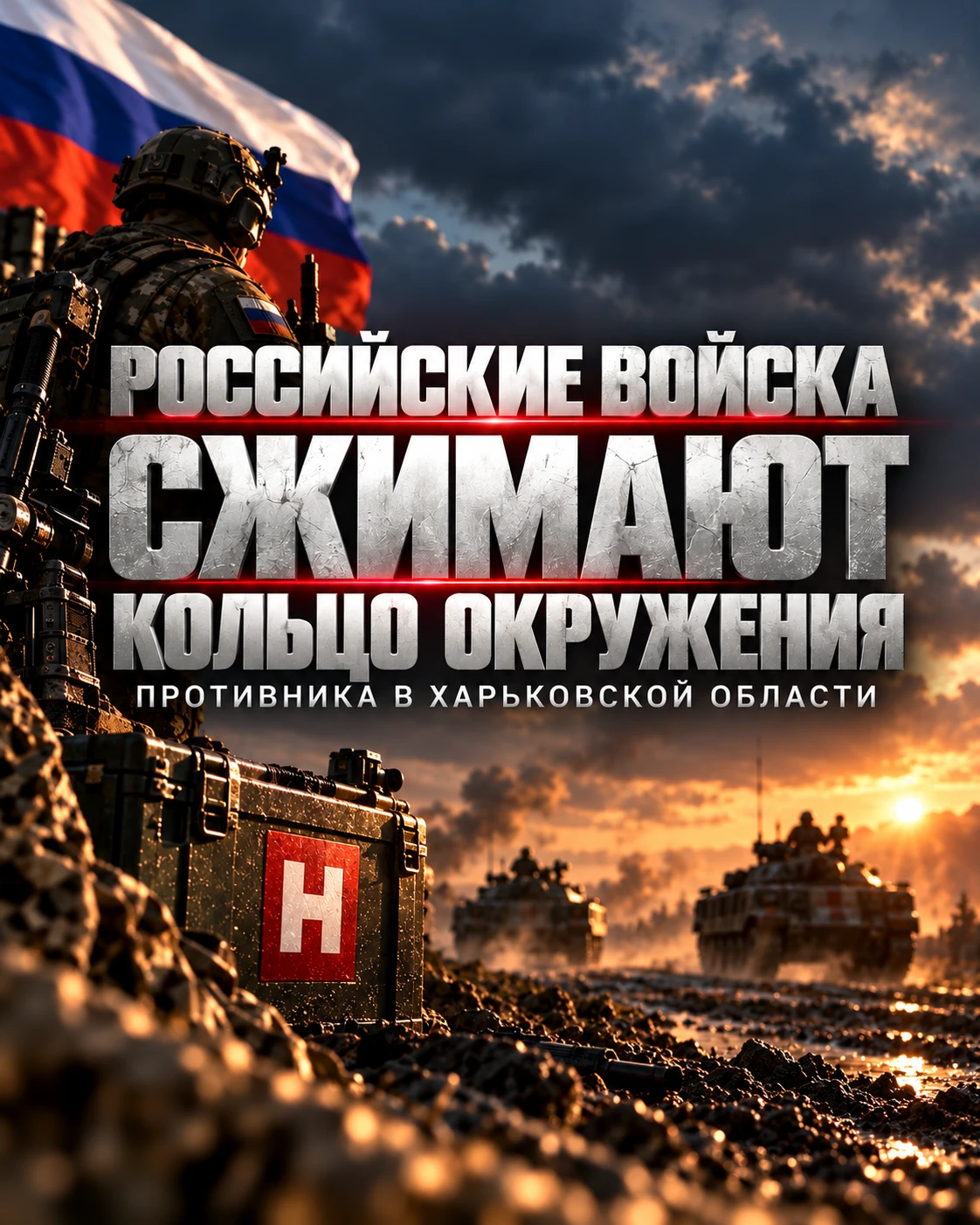 ▶️ Российские войска сжимают кольцо окружения противника в Харьковской области