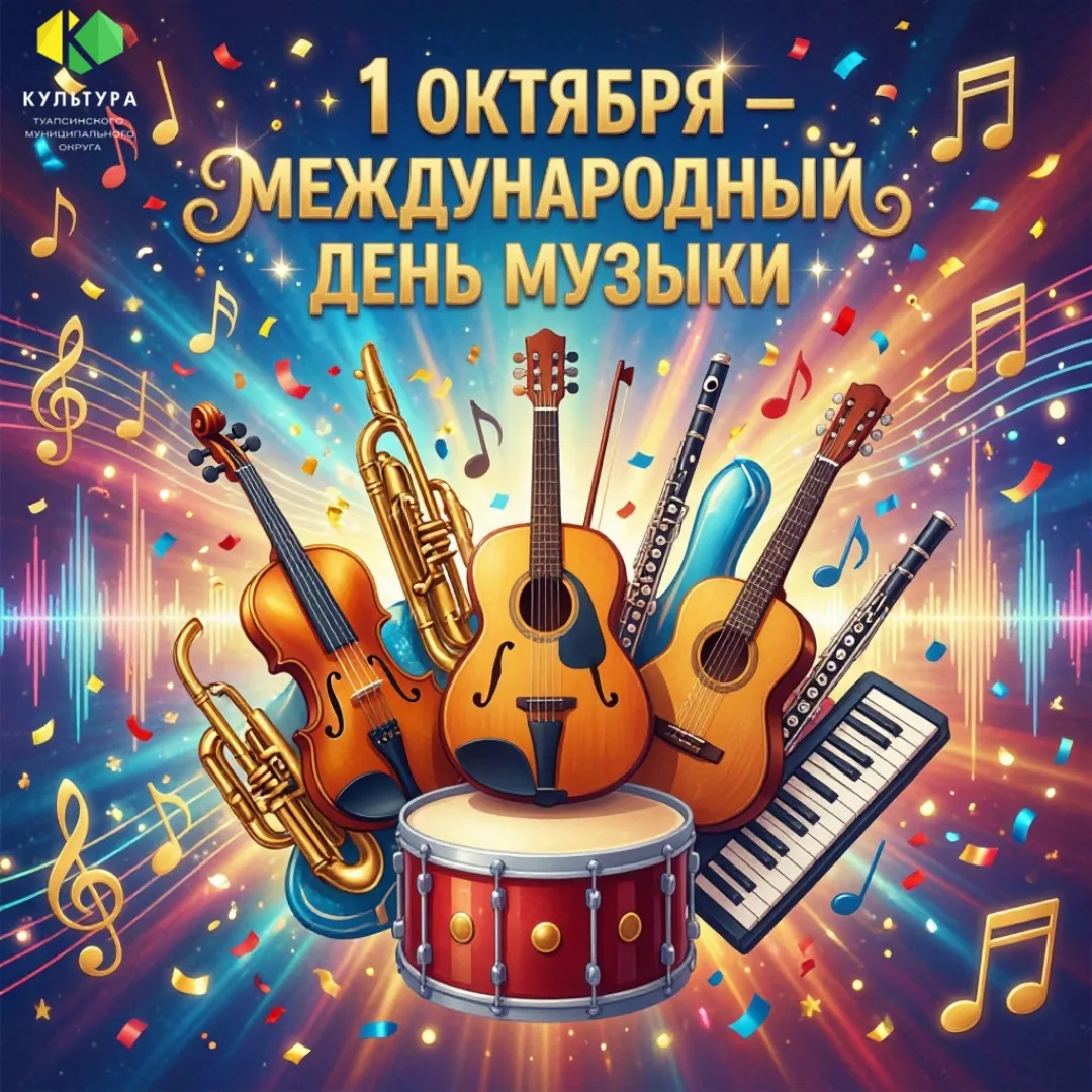 🎶 1 октября — Международный день музыки! 🎶