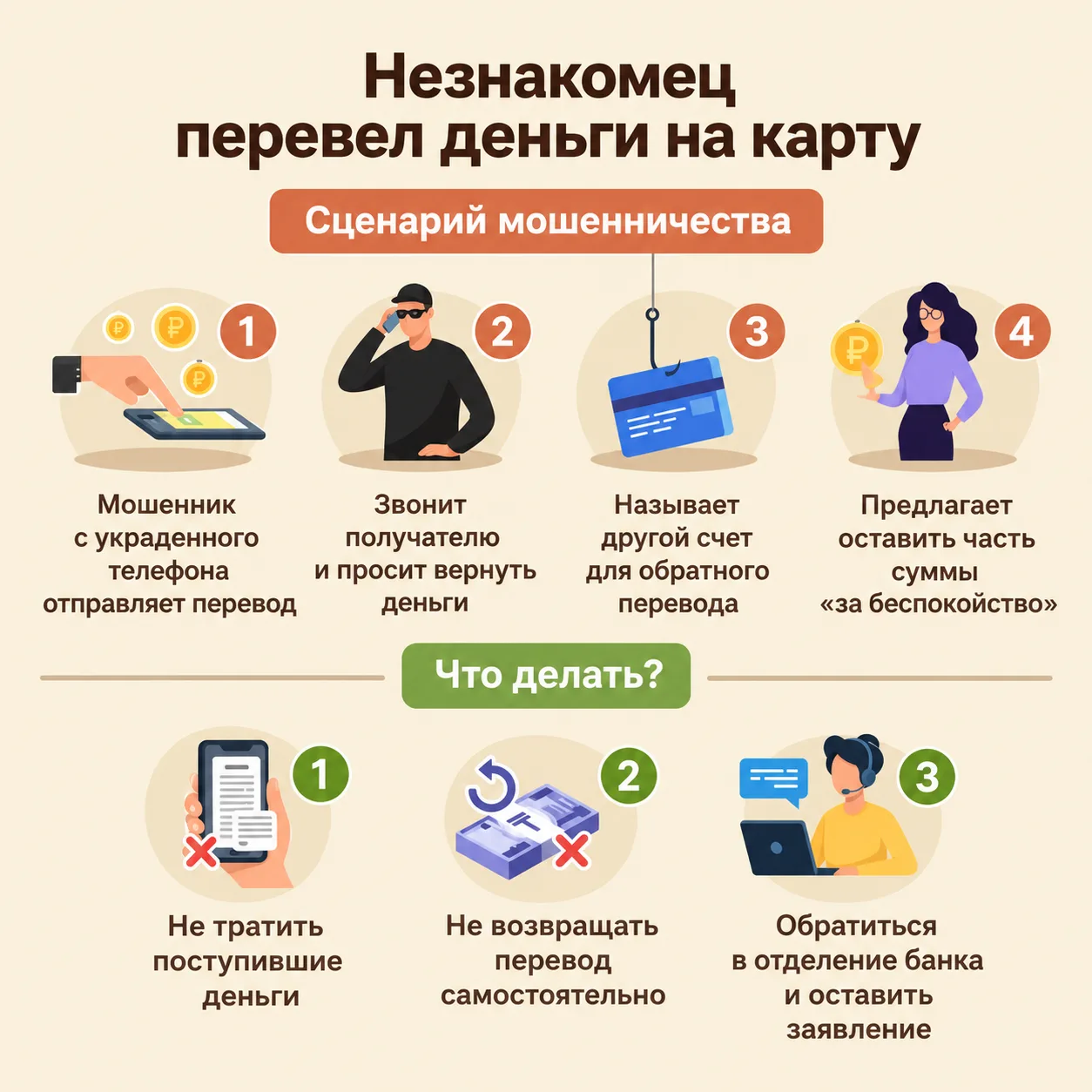 Если на вашу карту неожиданно поступил денежный перевод от неизвестного отправителя?