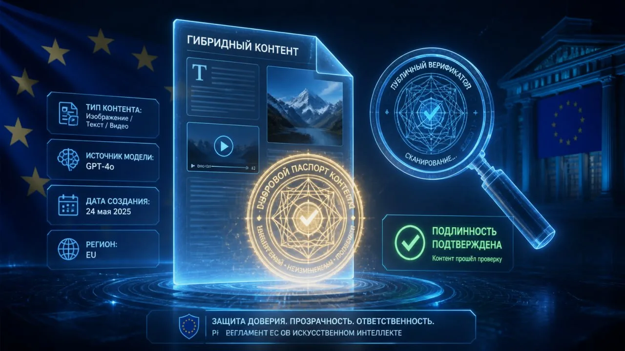 ✅ В ЕС запустили пилотную платформу для маркировки ИИ‑контента: прозрачность и доверие