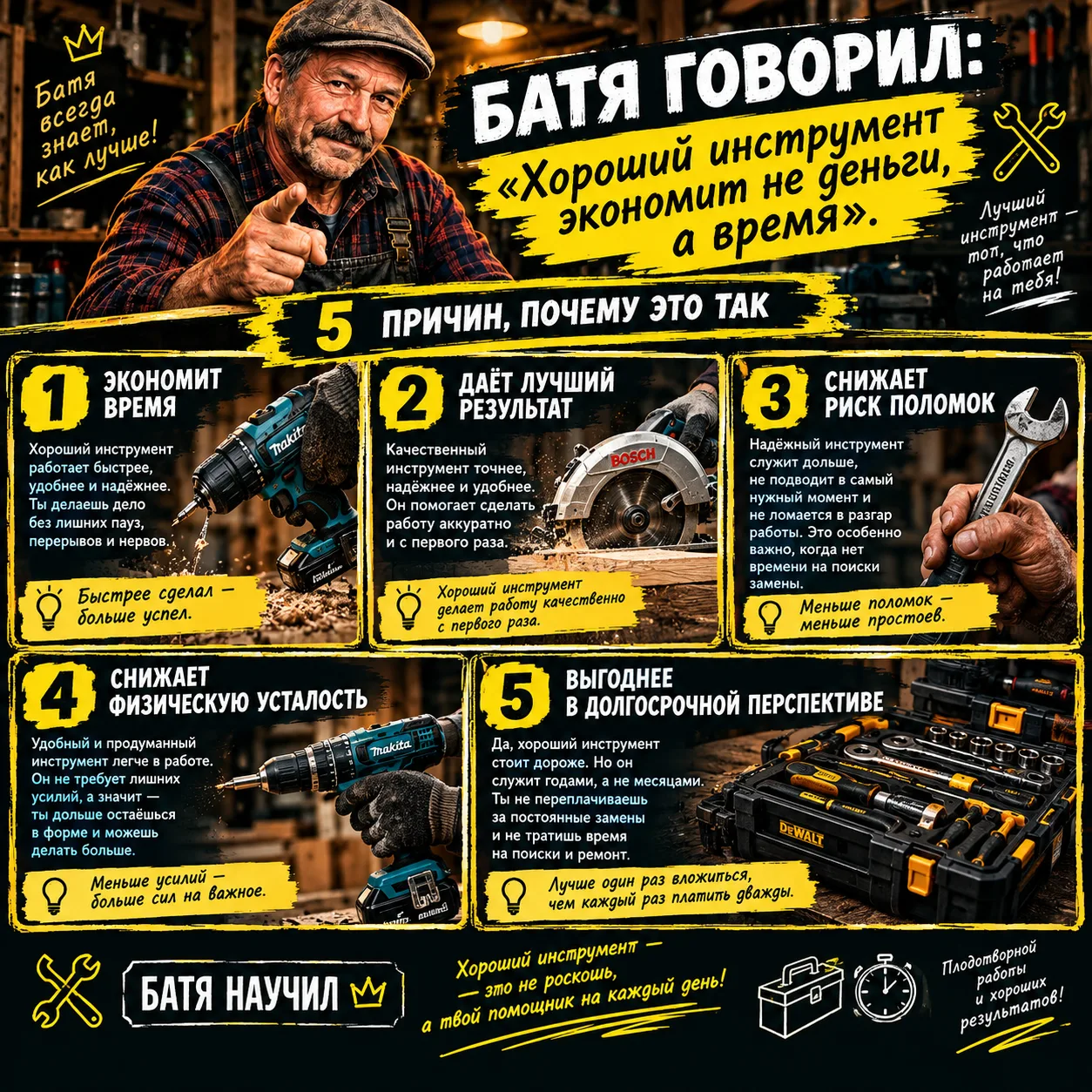 🔧 Батя говорил: