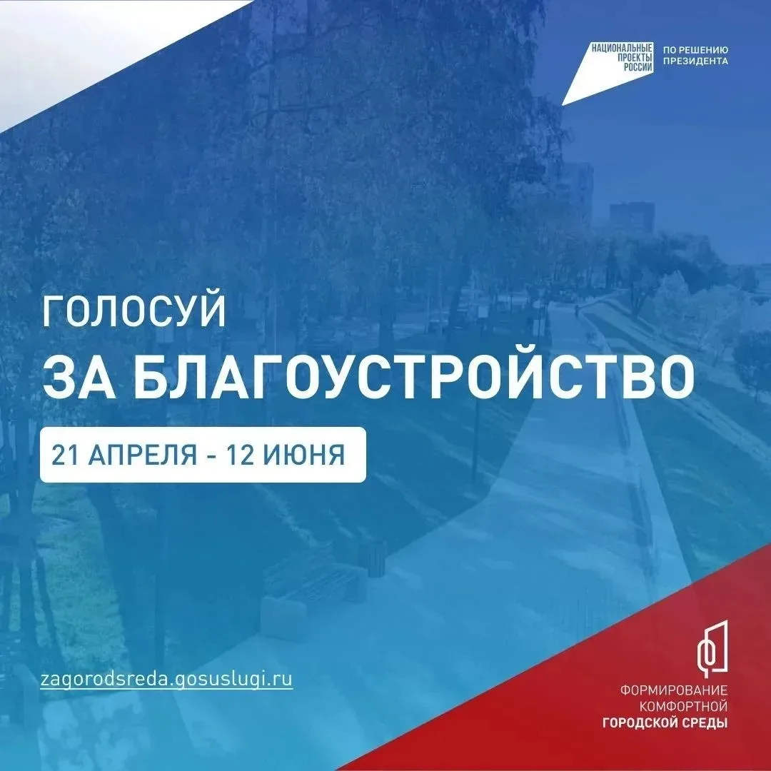 Голосуйте за благоустройство своего края!