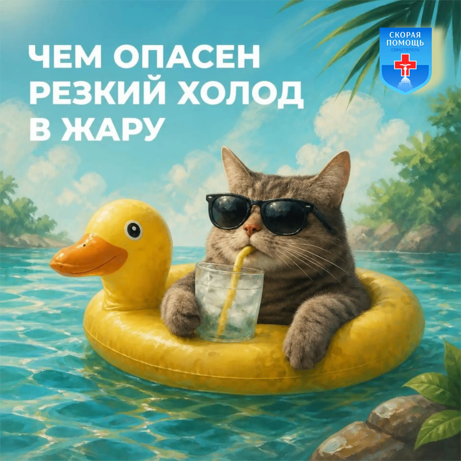 ☀️ Жара — не повод для экстрима. Спасаемся правильно!