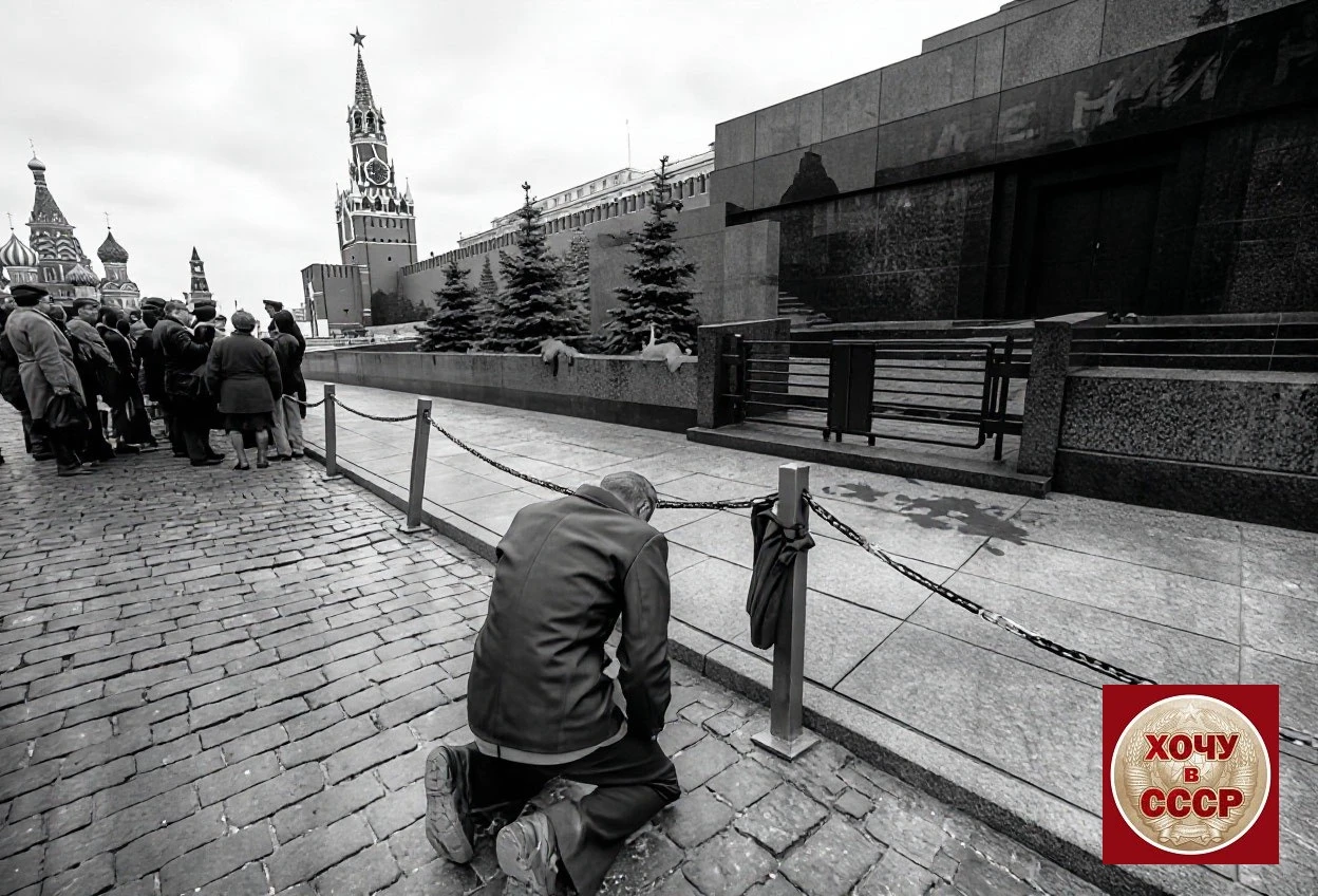 Мужчина у Мавзолея В.И. Ленина