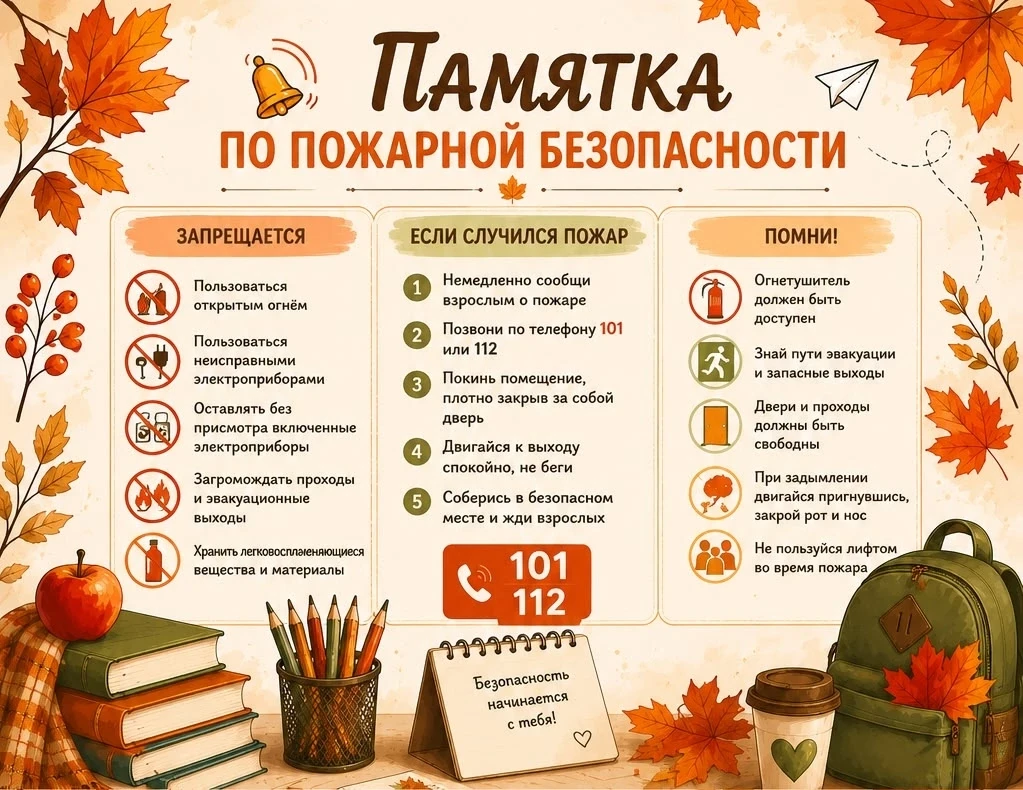 🔥 Пожарная безопасность — это ответственность каждого!