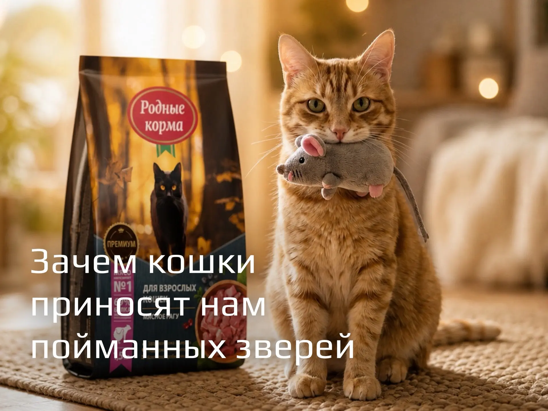 Зачем кошки приносят Вам пойманных зверей? (Спойлер: это не любовь) 🐭