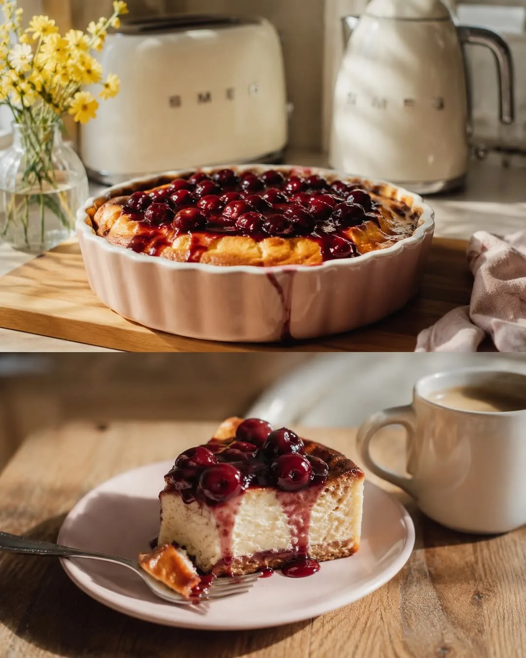 🍒 Вишнёвый чизкейк

Нежный, сливочный и очень домашний ✨
Тот самый десерт, который хочется готовить