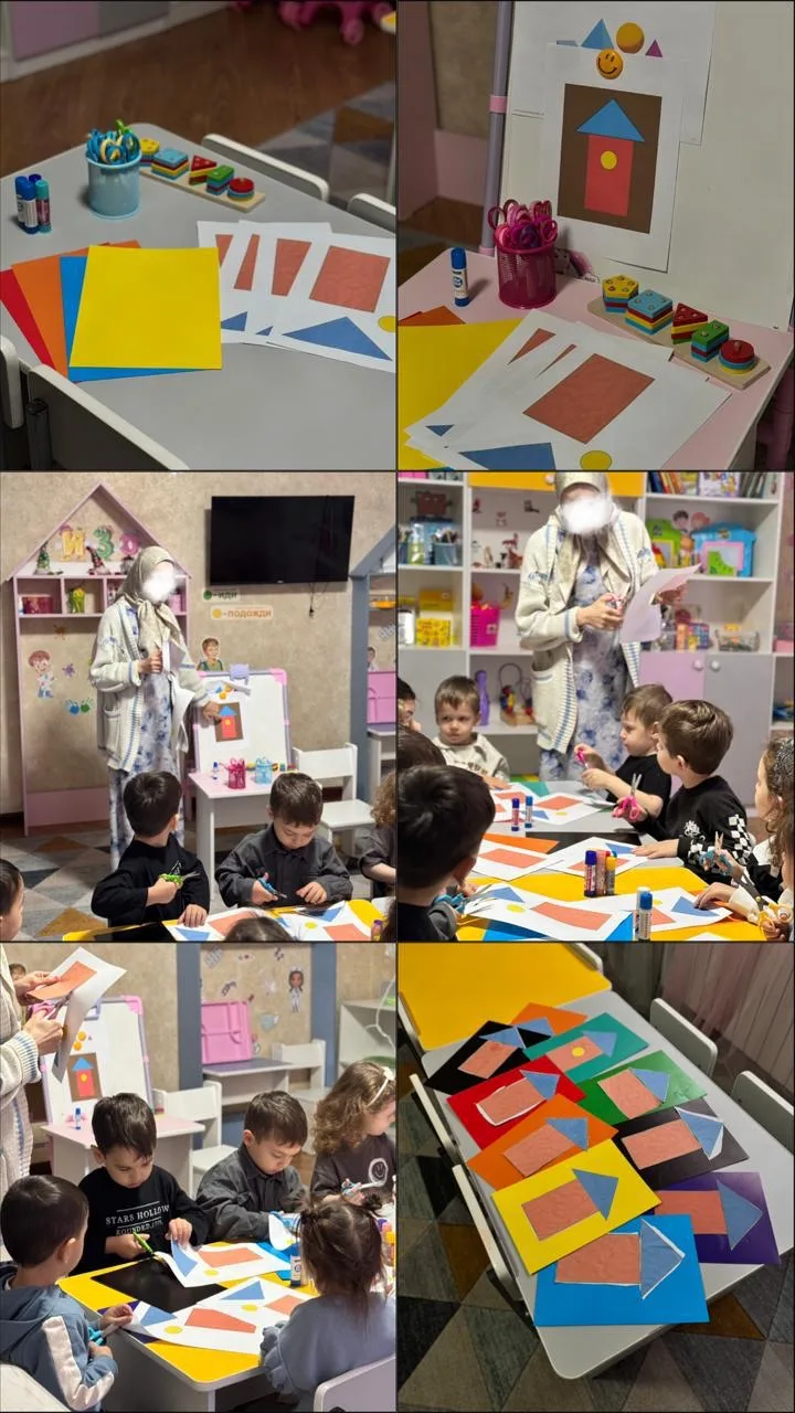 Аппликация
Тема: «Вырежи и наклей какую хочешь постройку»✂️
Цель: Формирование у детей умения создав