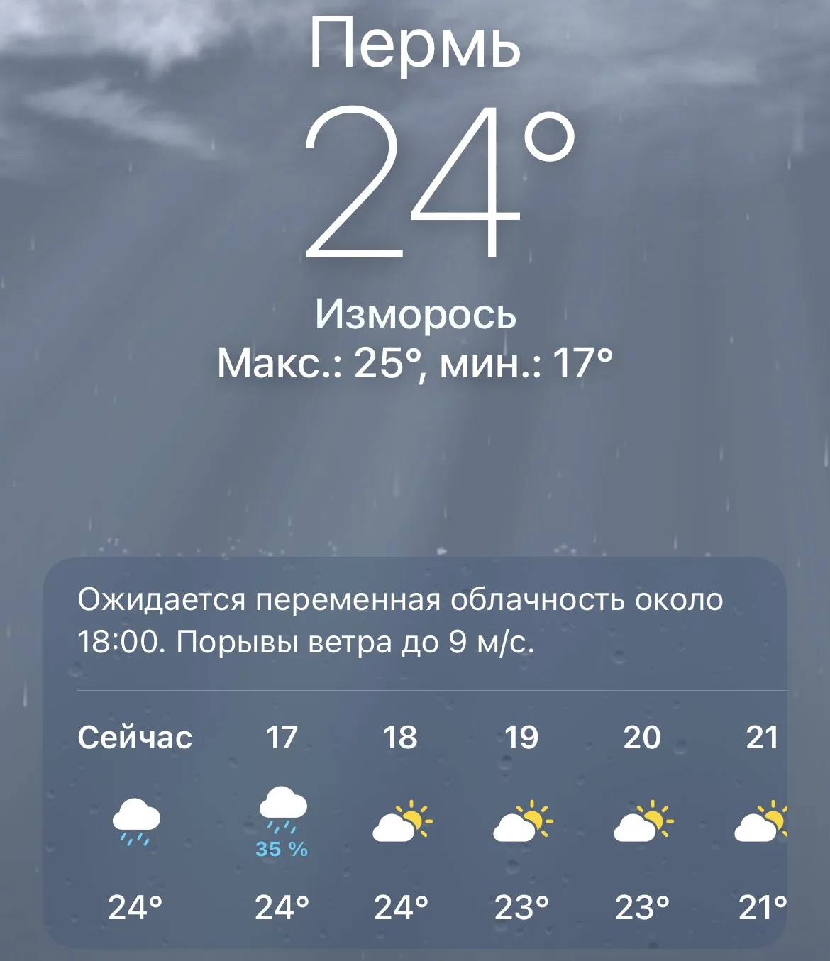 🌧️ Погода сейчас