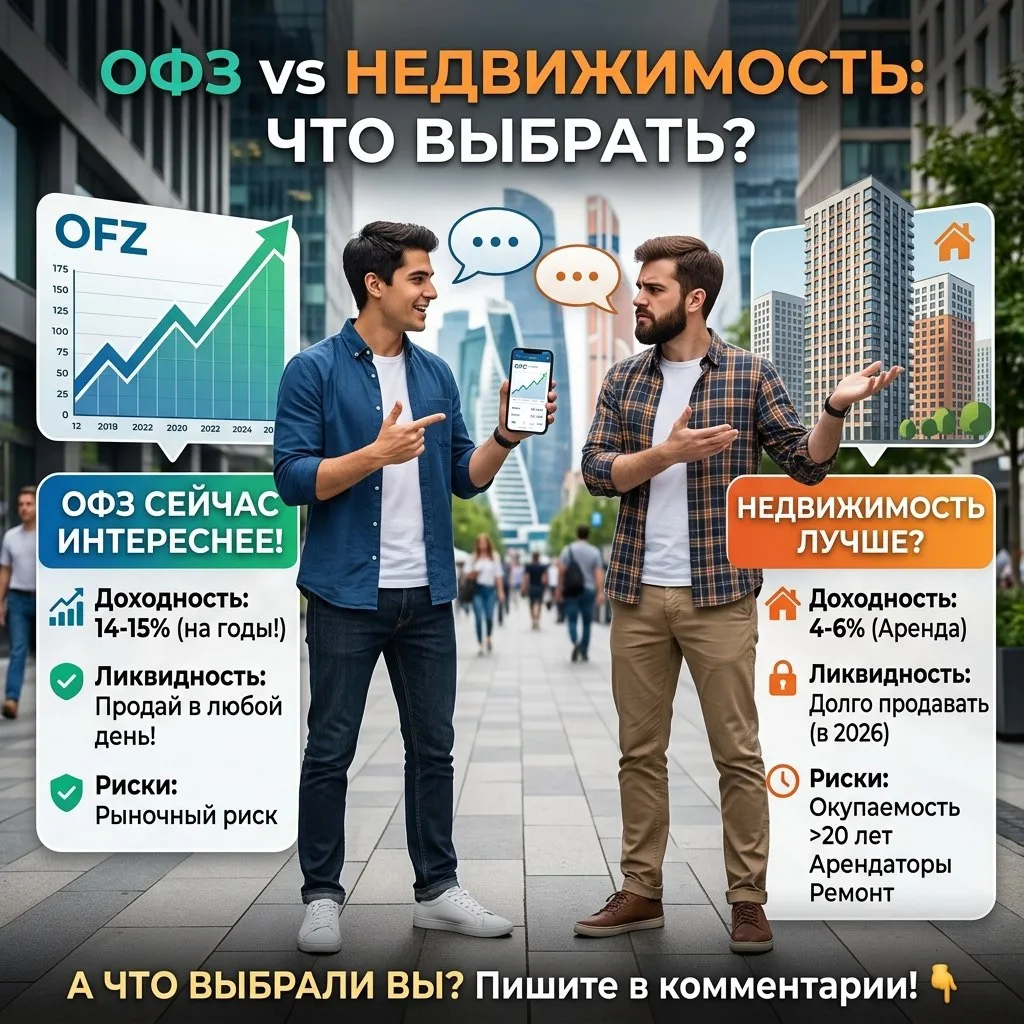 ОФЗ сейчас выглядят намного интереснее недвижимости.