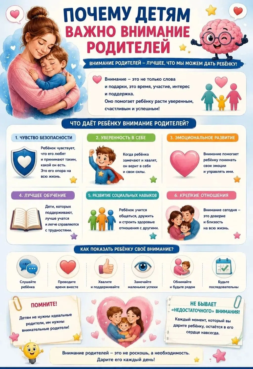 ❤️Почему детям так важно наше внимание